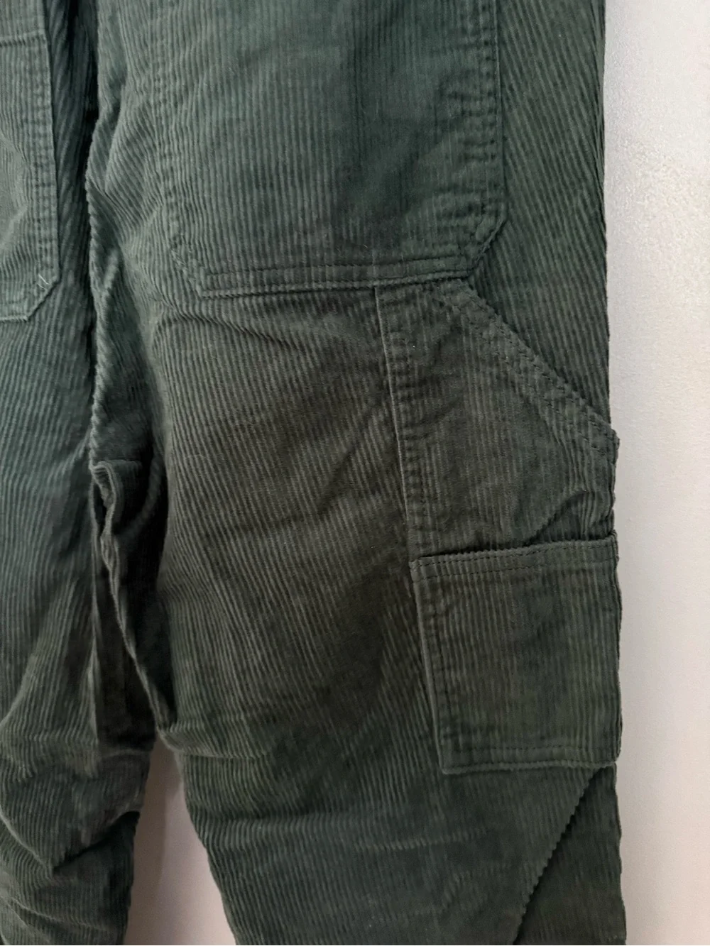 PacSun Men's Forest Green Corduroy Drawstring Pants